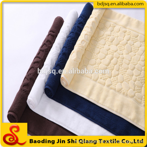 Cobblestone jacquard luxury 100% cotton Hotel bathmat